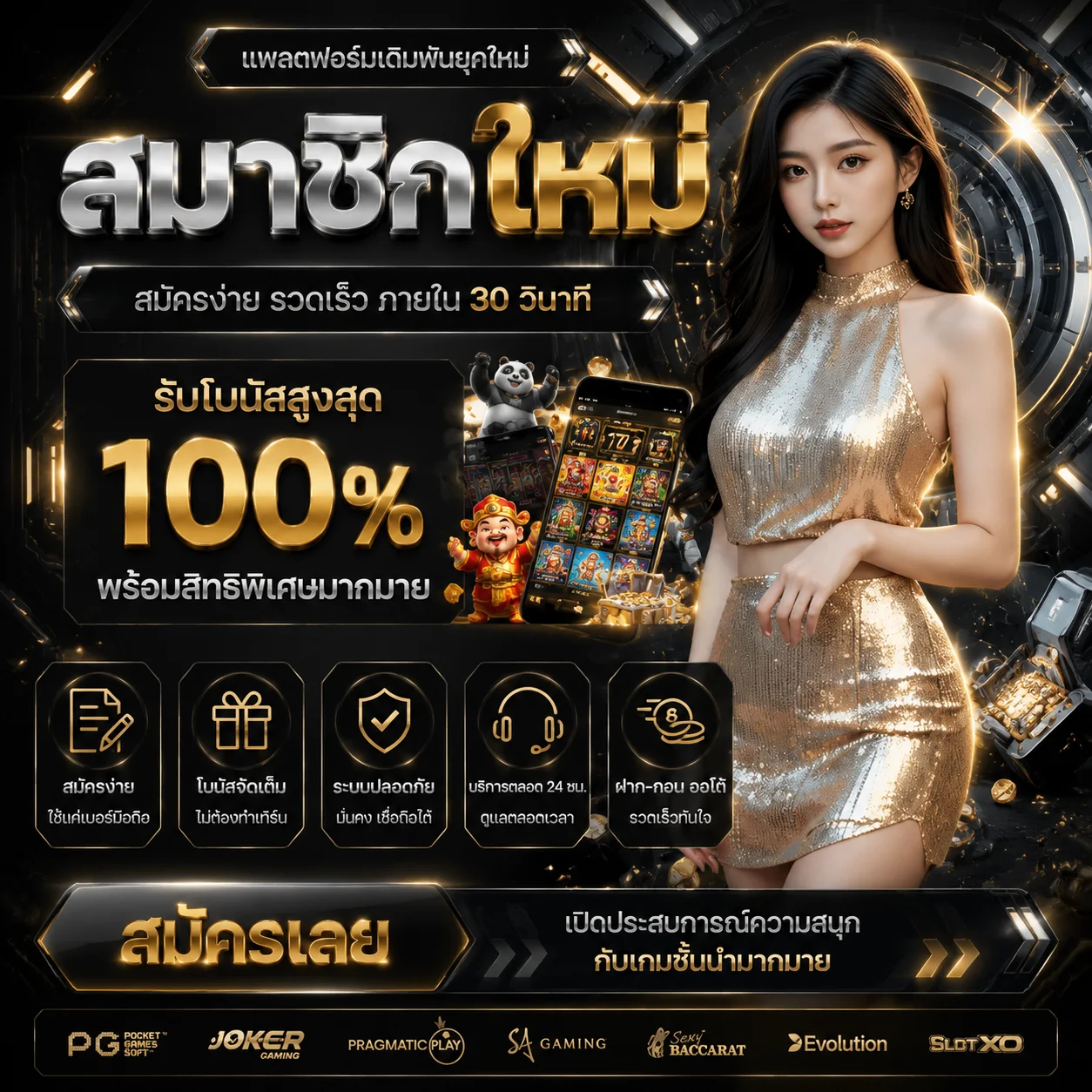 ทดลองเล่นสล็อต PG Slot ฟรี Miracle55